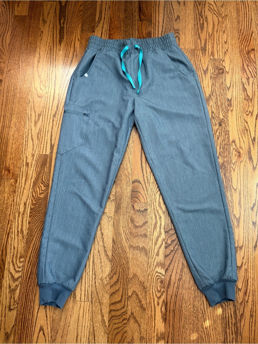 FIGS Zamora Jogger Scrub Pants Gray Heather Size Small Technical Collection